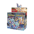 Boîte de boosters Pokémon Stellar Crown avec illustration de Terapagos, devant de l'emballage