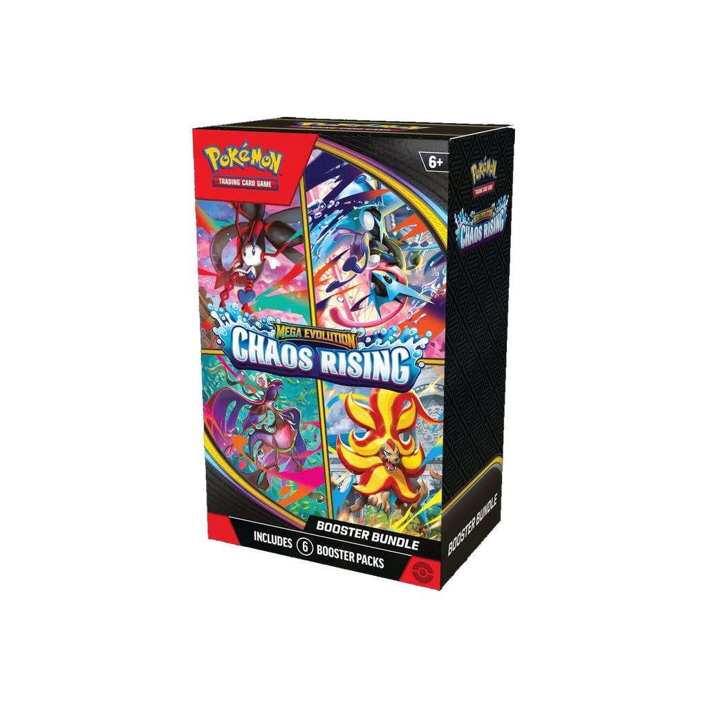 Ensemble de boosters Pokémon Chaos Rising contenant 6 boosters, devant de l'emballage