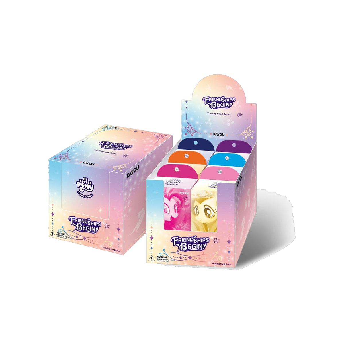 Kayou My Little Pony Friendships Begin starter deck display with six decks