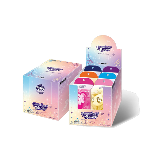 Kayou My Little Pony Friendships Begin starter deck display with six decks