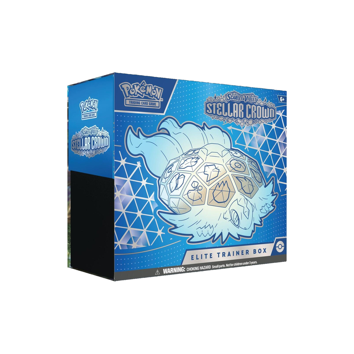 Pokemon Stellar Crown Elite Trainer Box with Terapagos artwork, front of box