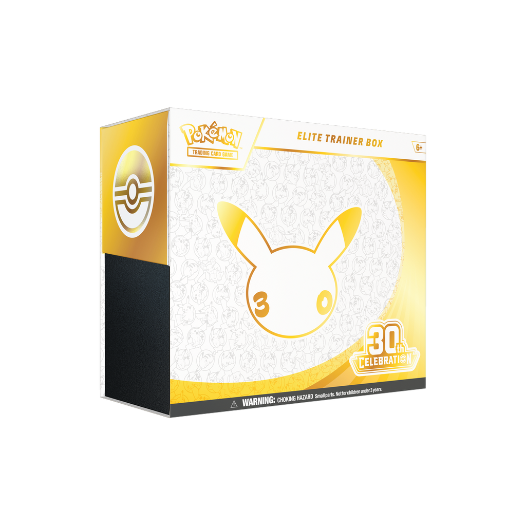 Pokemon 30th Celebration - Elite Trainer Box, sealed Elite Trainer Box, front of box