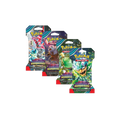 Pokemon Twilight Masquerade sleeved booster blister packs, four pack art variants fanned out