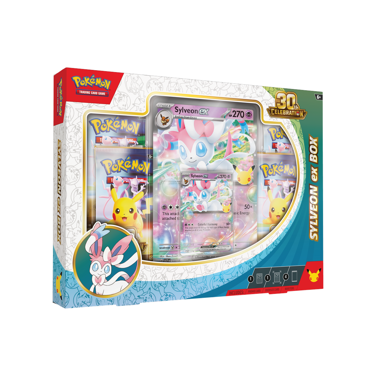 Pokemon 30th Celebration - ex Box, Sylveon ex version, front of box