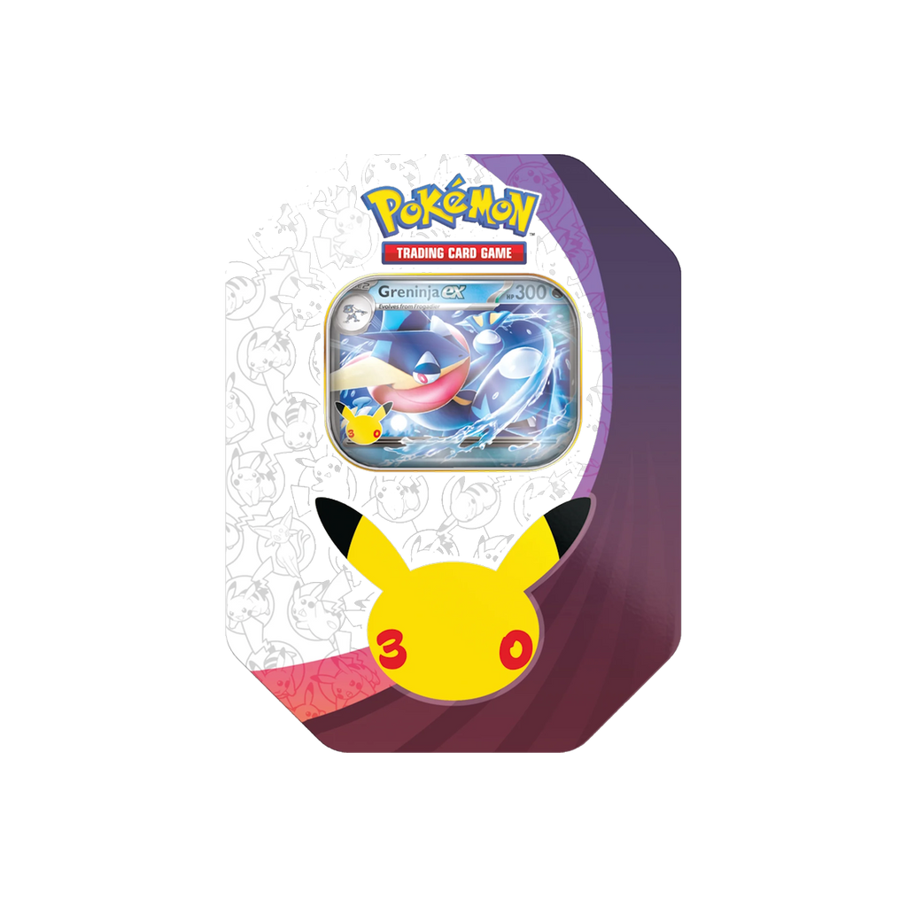 Pokemon 30th Celebration - ex Tin, Greninja ex version, sealed tin