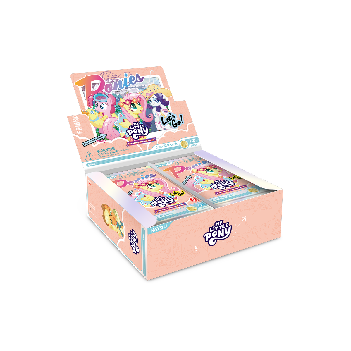 Kayou My Little Pony - Friendship Eternal Fun Moments Edition Series 2, open display box showing booster packs