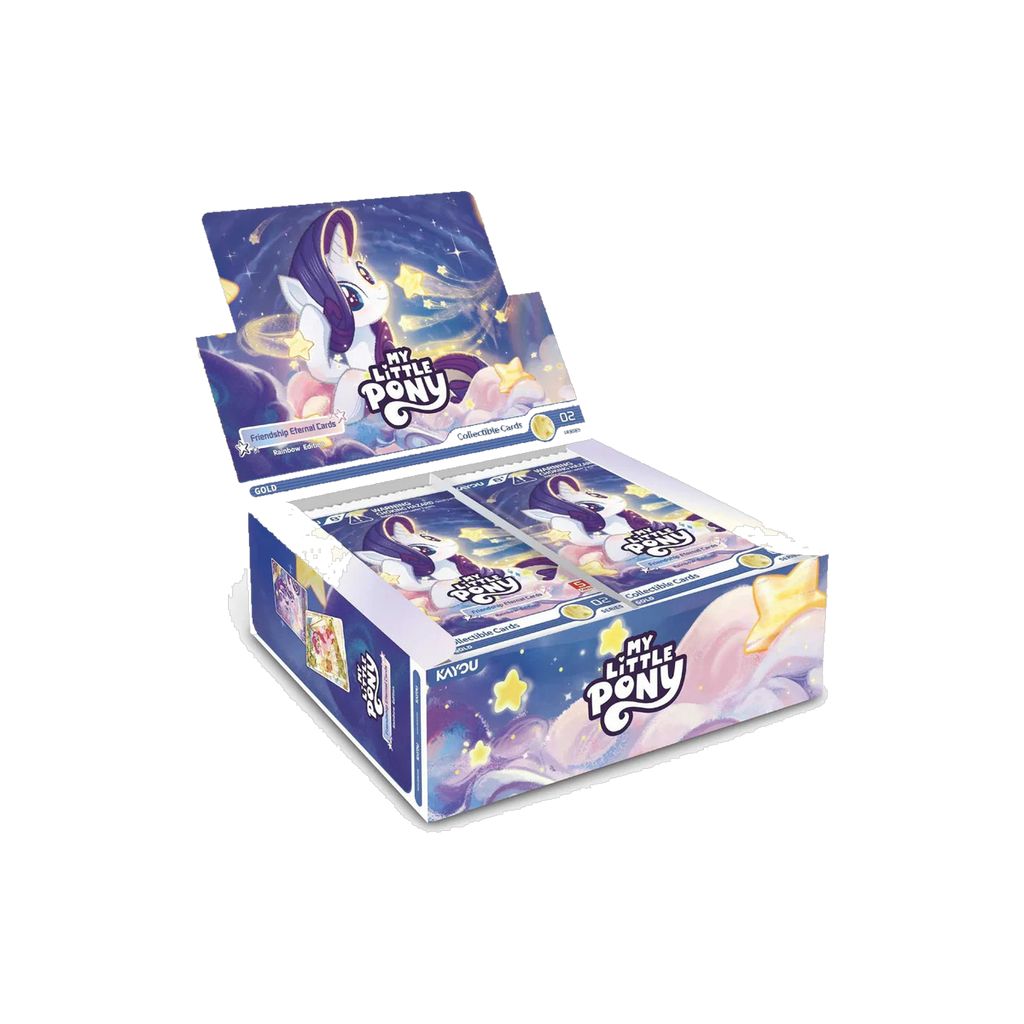 Kayou My Little Pony - Friendship Eternal Rainbow Edition Series 2, open display box showing booster packs