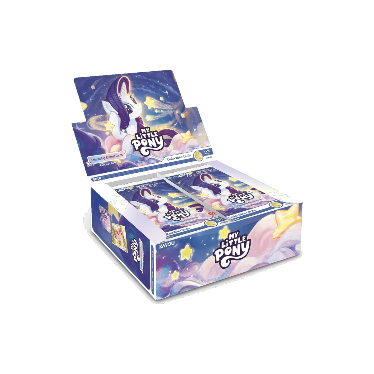 Kayou My Little Pony - Friendship Eternal Rainbow Edition Series 2, open display box showing booster packs