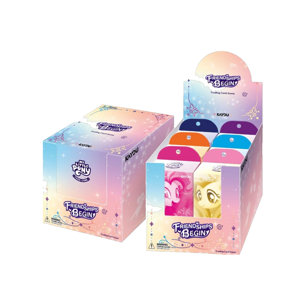 Kayou My Little Pony - Friendships Begin Starter Deck Display, display carton with the six starter decks