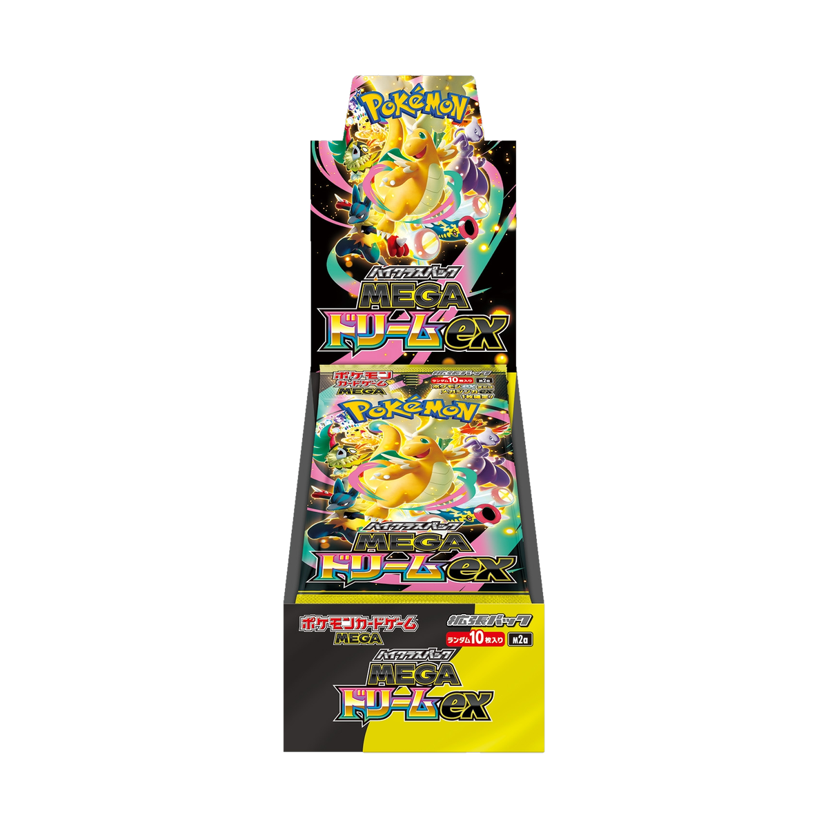 Pokemon Japanese Mega Dream ex M2a Booster Box (No Shrink Wrap), sealed box front