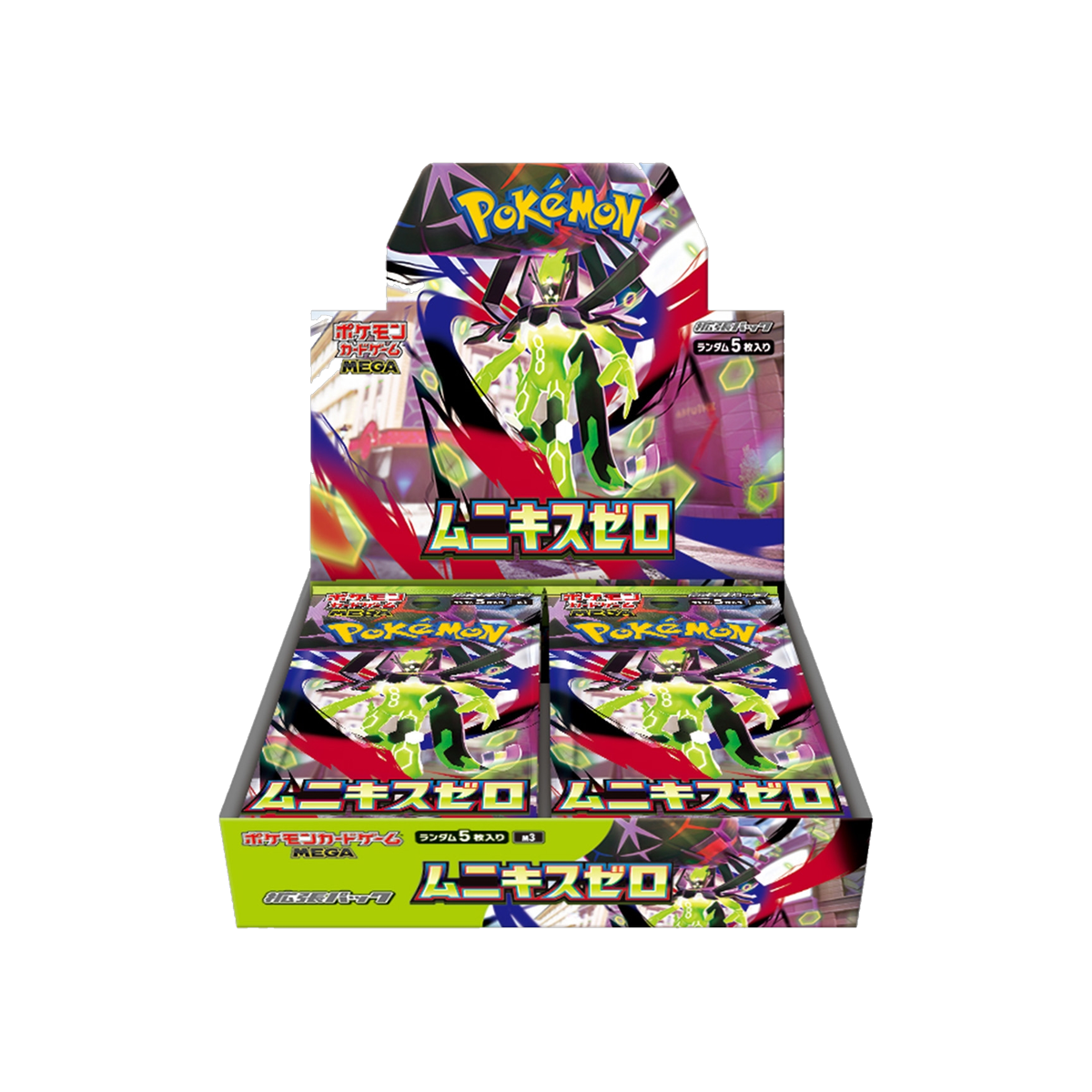Pokemon Japanese Munikis Zero M3 Booster Box (No Shrink Wrap), sealed box front
