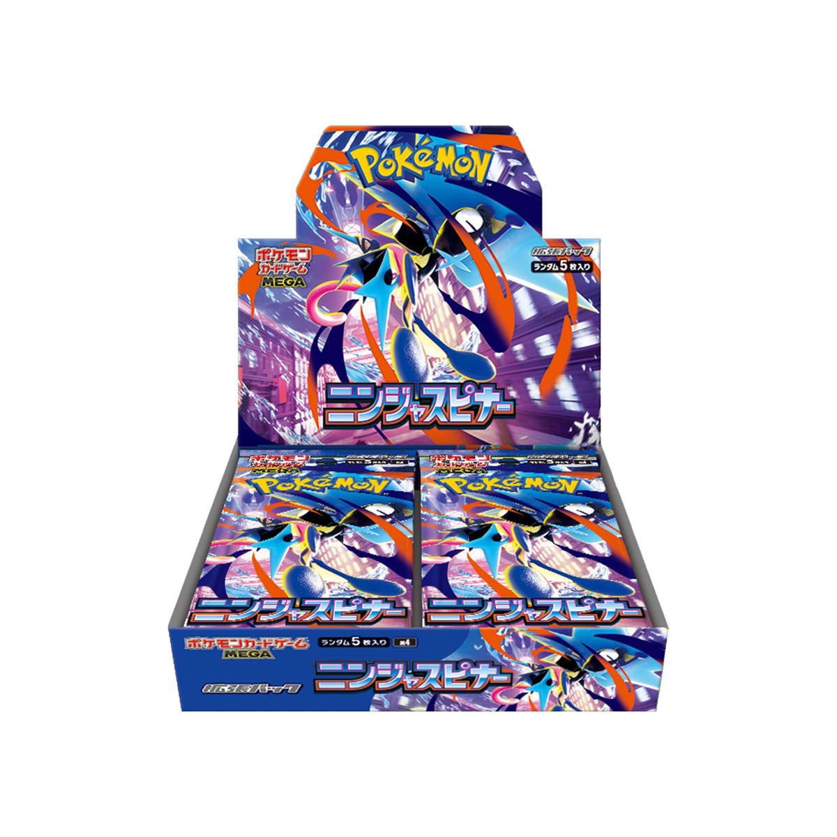 Pokemon Japanese Ninja Spinner M4 Booster Box, sealed box front