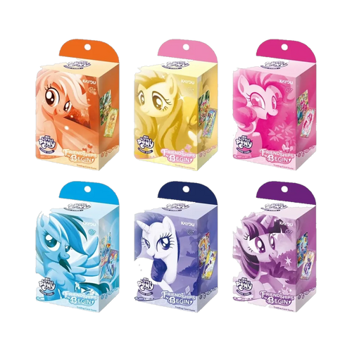 Kayou My Little Pony - Friendships Begin Starter Deck Display, the six starter deck boxes