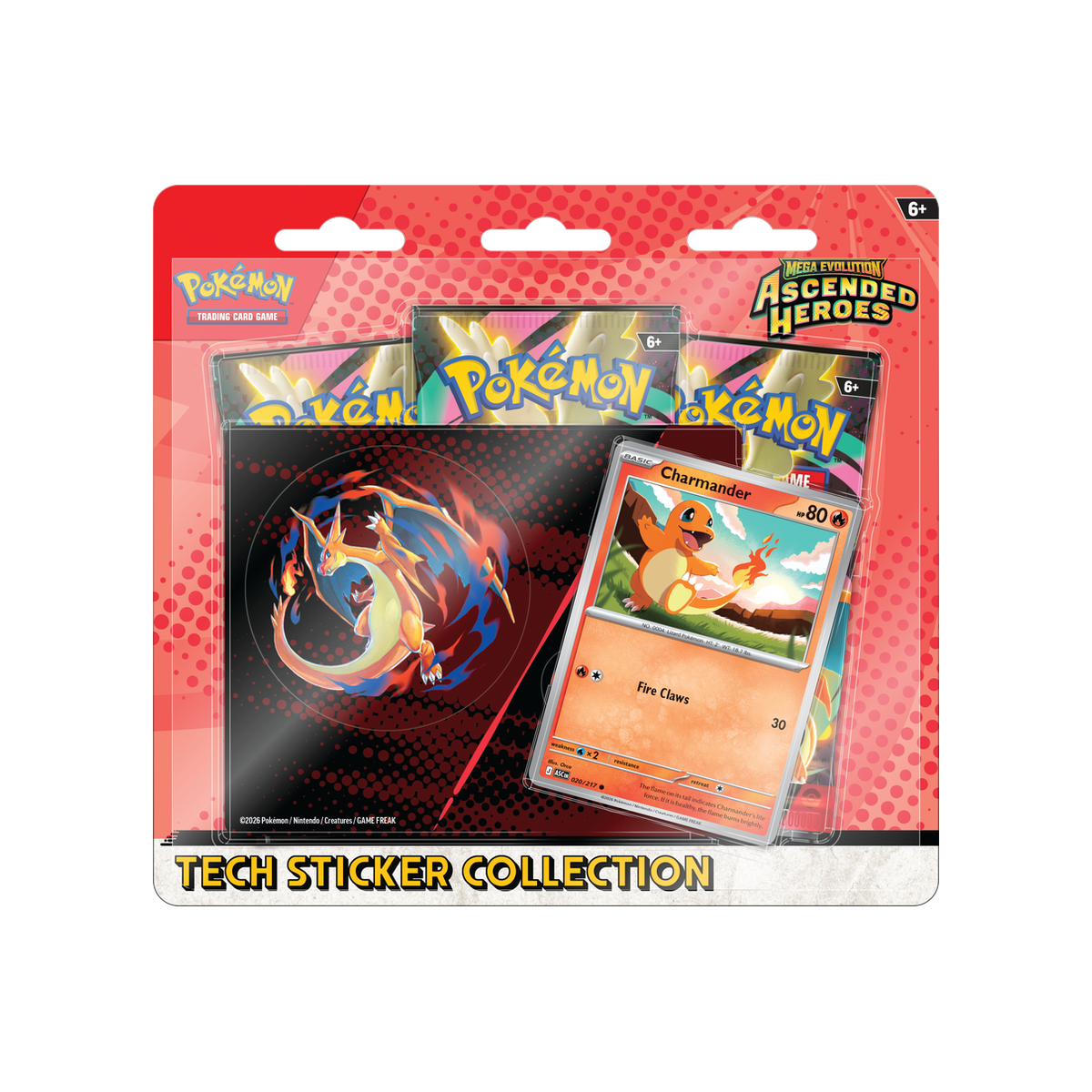 Pokemon Ascended Heroes - Tech Sticker Collection, sealed collection box, front of box