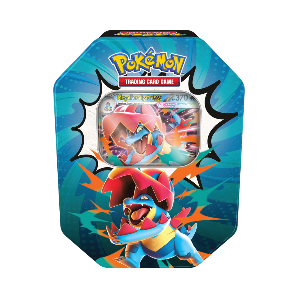 Pokemon Ascended Heroes - Tin, second view showing pack contents and set artwork