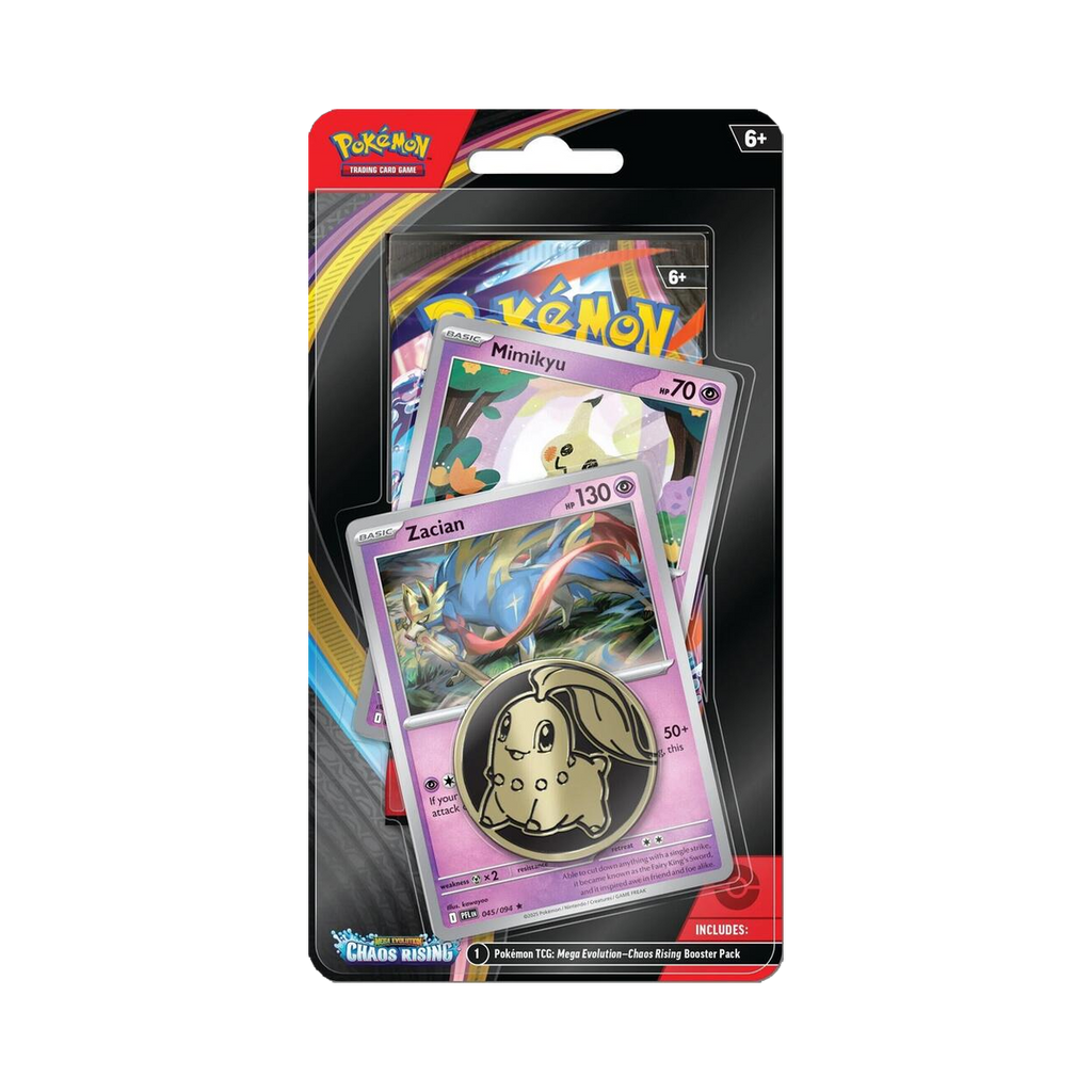 Pokemon Chaos Rising - Checklane Blister, Zacian and Mimikyu promo variant