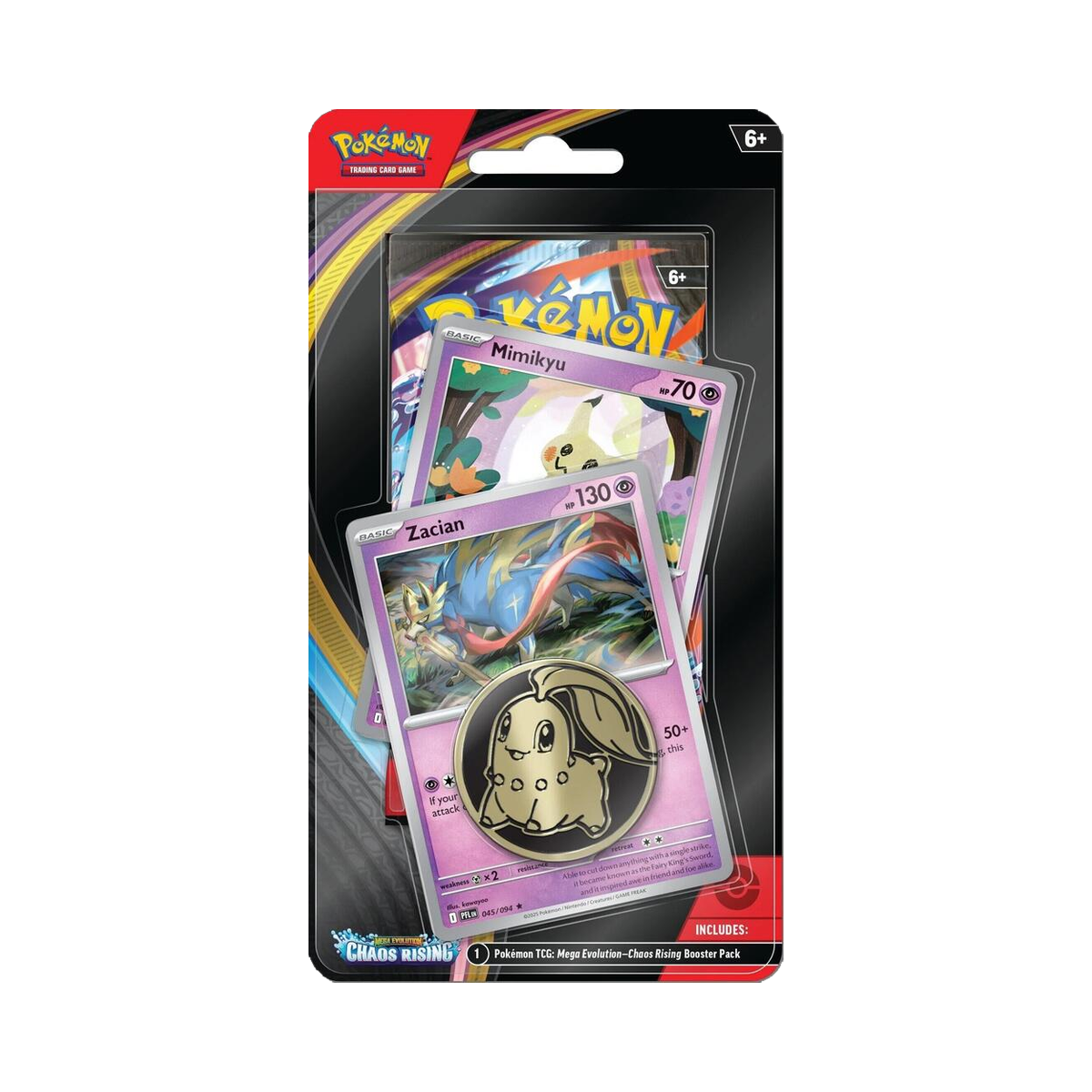 Pokemon Chaos Rising - Checklane Blister, Zacian and Mimikyu promo variant
