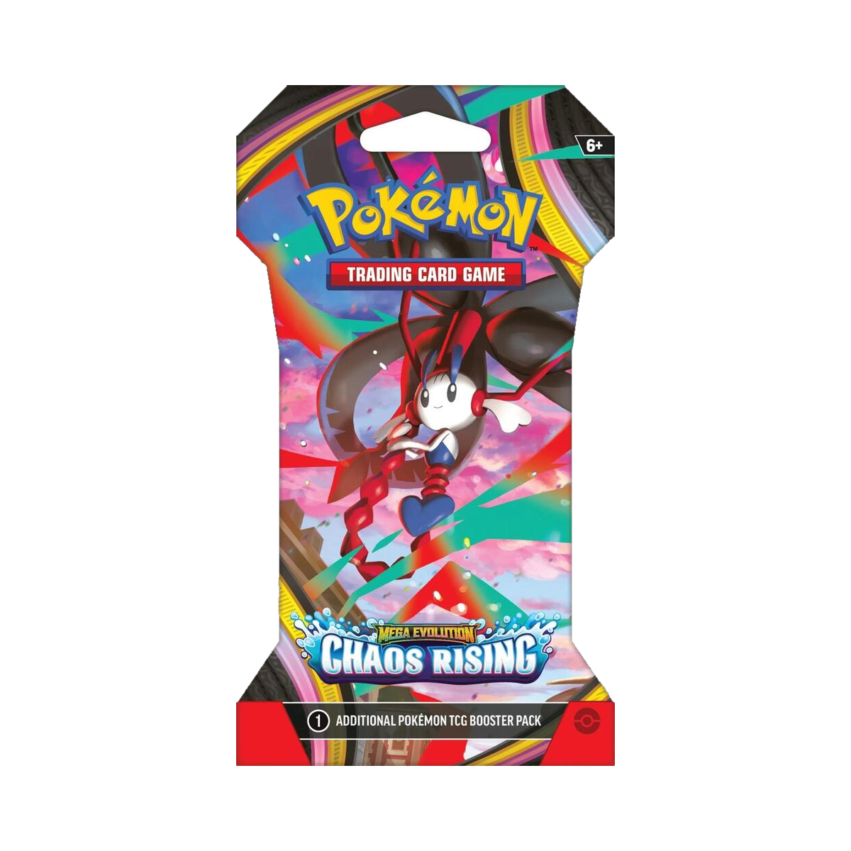 Pokemon Chaos Rising - Sleeved Blister Packs, single sleeved booster with Mega Floette artwork