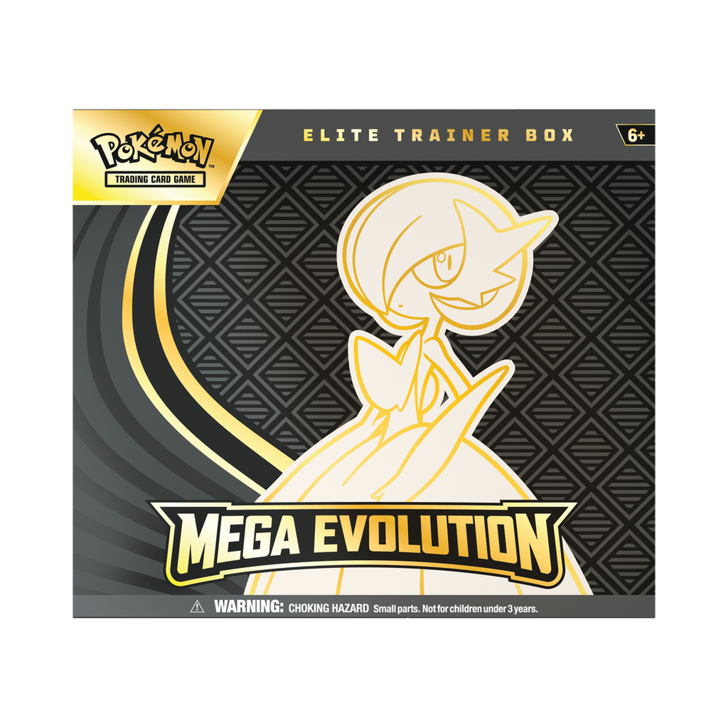 Pokemon Mega Evolution - Elite Trainer Box, second view showing pack contents and set artwork