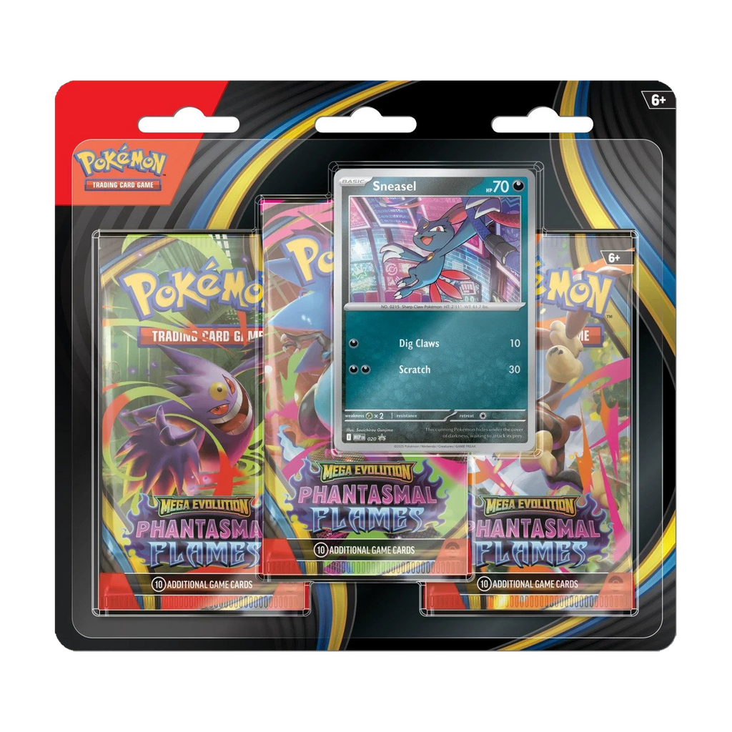 Pokemon Phantasmal Flames - 3 Pack Blister, sealed three pack blister, front