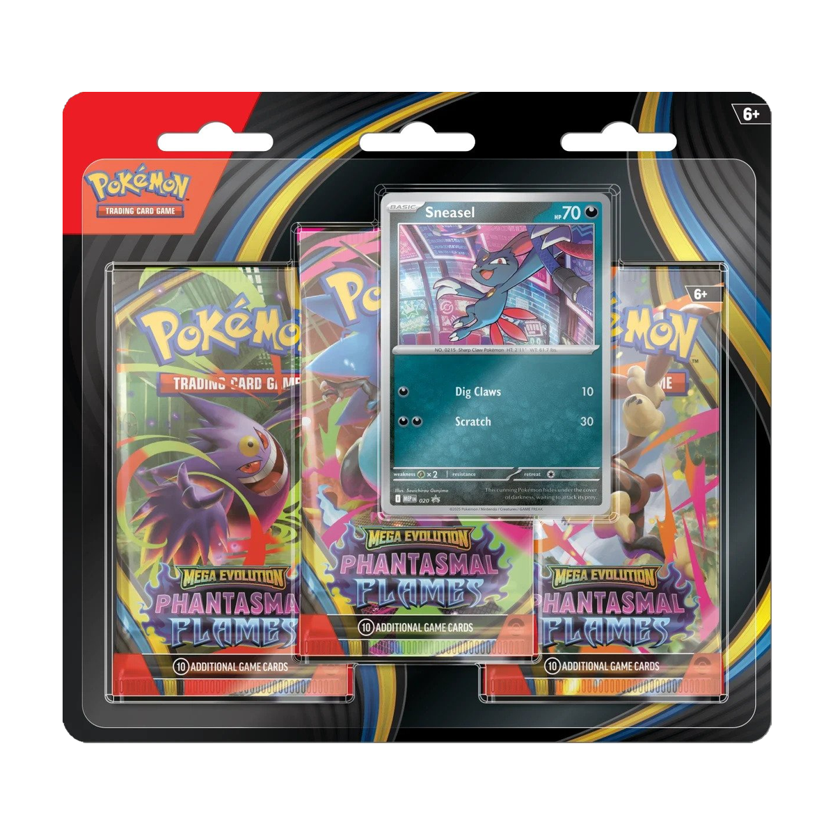 Pokemon Phantasmal Flames - 3 Pack Blister, sealed three pack blister, front