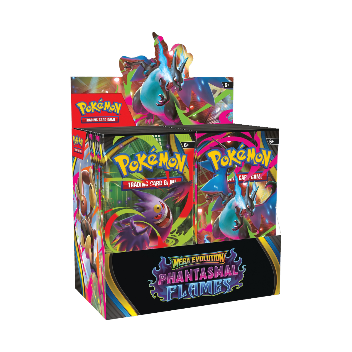 Pokemon Phantasmal Flames - Booster Box, sealed booster box, front of box
