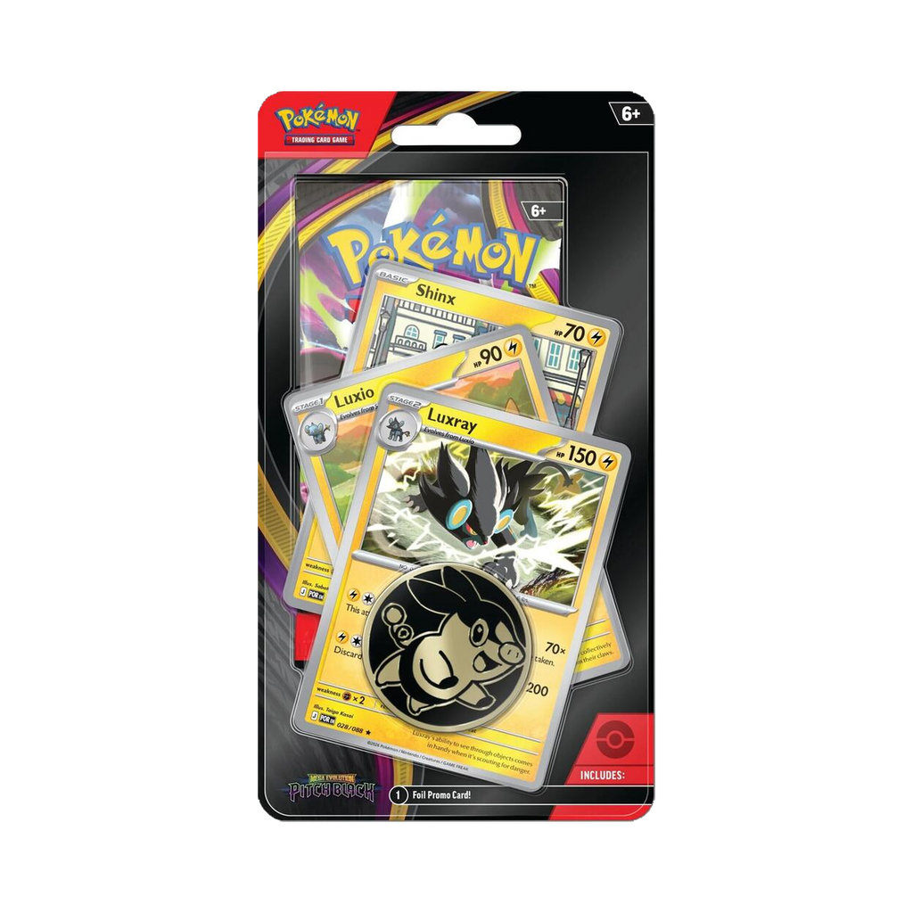 Pokemon Pitch Black - Premium Checklane Blister, Luxray line promo variant